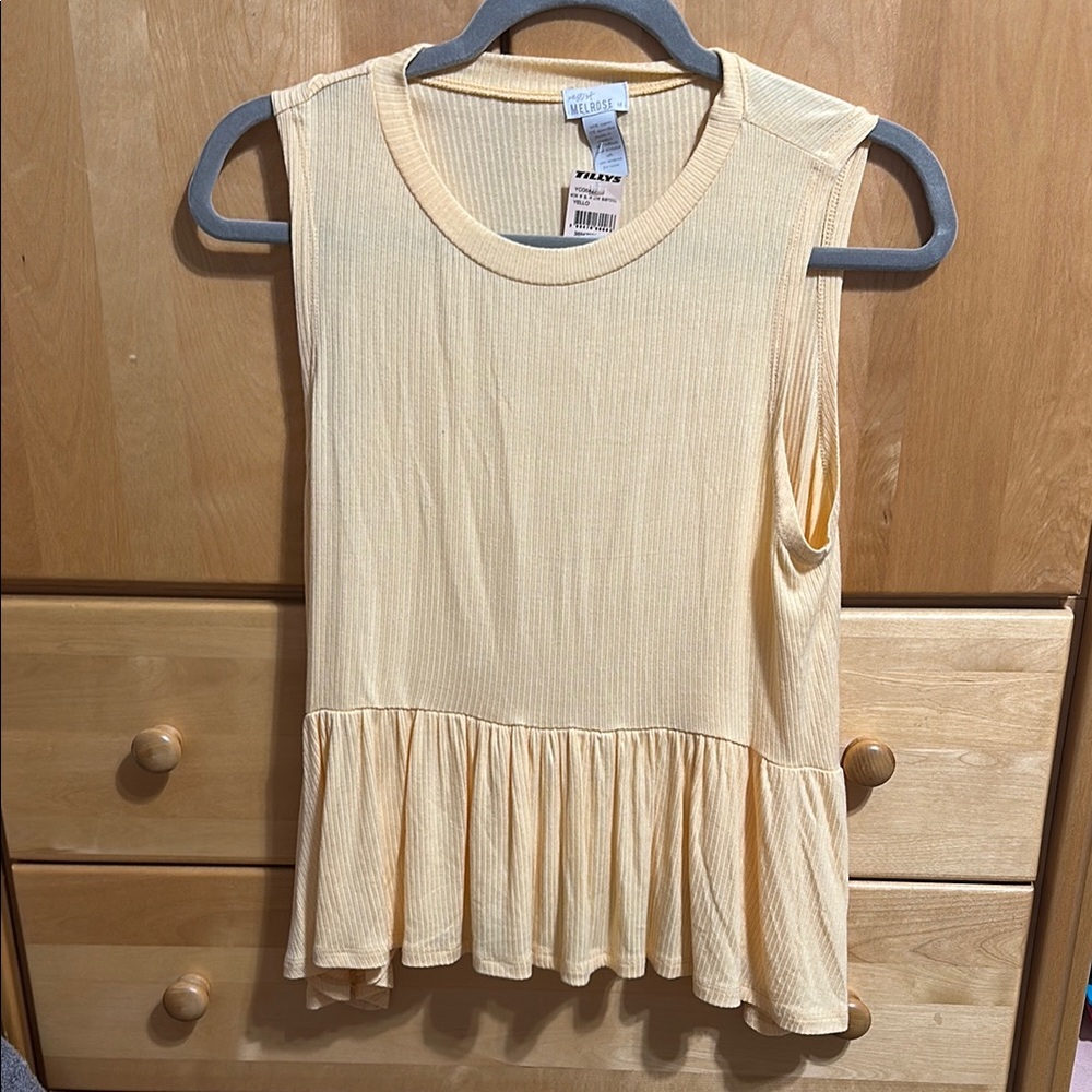 Sleeveless Cream Top